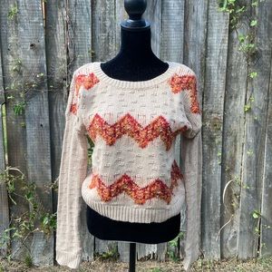 Maison Jules Sweater w/ Button Down Back